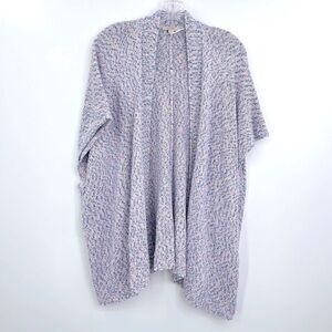 Loft open front knitted cocoon cardigan sweater